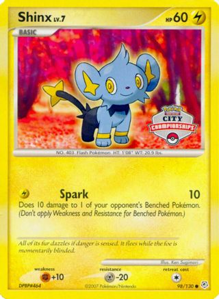 Shinx - 98/130 (City Championships) 98 - Nintendo Promos - Poke-Collect
