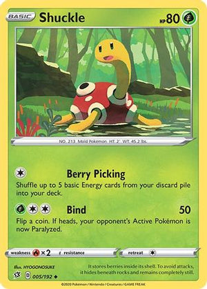 Shuckle 5/192 - SWSH02 Rebel Clash - Poke-Collect