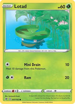 Lotad 7/192 - SWSH02 Rebel Clash Reverse Holofoil - Poke-Collect