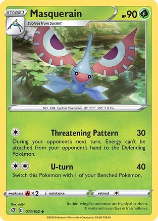 Masquerain 11/192 - SWSH02 Rebel Clash - Poke-Collect