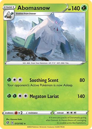 Abomasnow 13/192 - SWSH02 Rebel Clash Reverse Holofoil - Poke-Collect