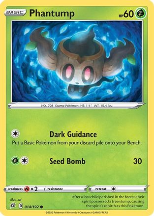 Phantump 14/192 - SWSH02 Rebel Clash Reverse Holofoil - Poke-Collect