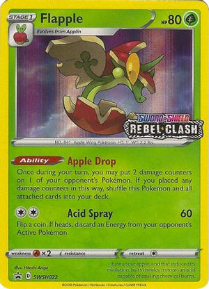 Flapple - SWSH022 (Prerelease) SWSH022/307 - SWSH Sword & Shield Promo Cards Holofoil - Poke-Collect