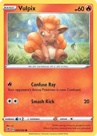 Vulpix 24/192 - Rebel Clash Reverse Holofoil - Poke-Collect