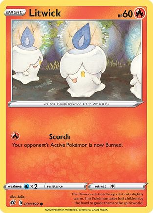 Litwick 31/192 - SWSH02 Rebel Clash - Poke-Collect