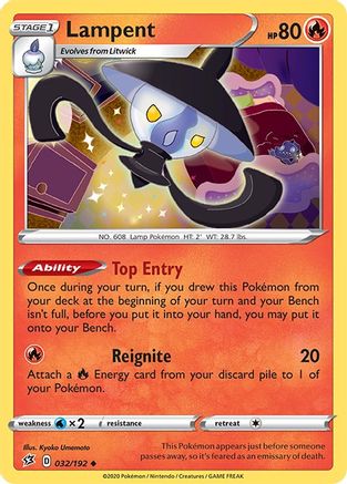 Lampent 32/192 - SWSH02 Rebel Clash - Poke-Collect