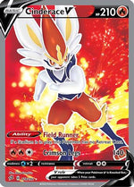 Cinderace V (Full Art) 178/192 - SWSH02 Rebel Clash Holofoil - Poke-Collect