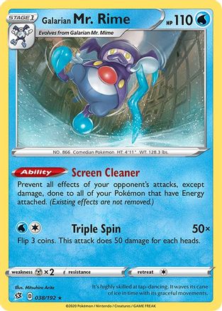 Galarian Mr. Rime 38/192 - SWSH02 Rebel Clash - Poke-Collect