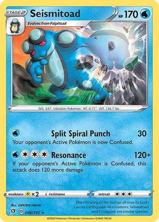 Seismitoad 46/192 - SWSH02 Rebel Clash - Poke-Collect