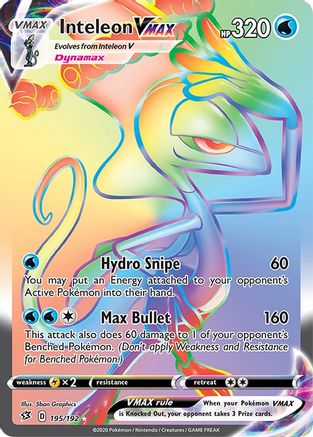 Inteleon VMAX (Secret) 195/192 - SWSH02 Rebel Clash Holofoil - Poke-Collect