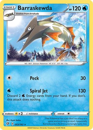 Barraskewda 53/192 - SWSH02 Rebel Clash - Poke-Collect