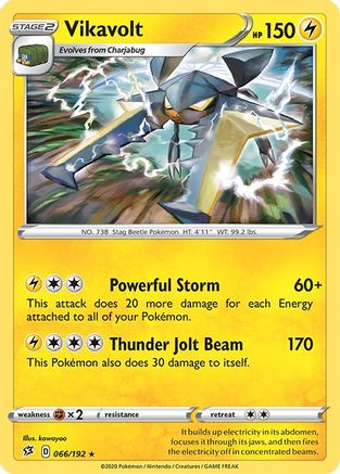 Vikavolt 66/192 - Rebel Clash Reverse Holofoil - Poke-Collect
