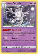 Galarian Cursola 79/192 - SWSH02 Rebel Clash Reverse Holofoil - Poke-Collect