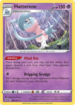 Hatterene 85/192 - SWSH02 Rebel Clash Holofoil - Poke-Collect