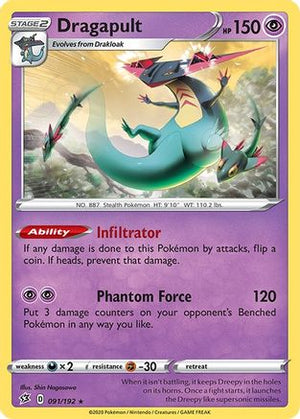 Dragapult 91/192 - SWSH02 Rebel Clash Holofoil - Poke-Collect