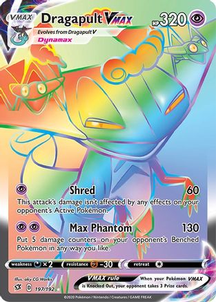 Dragapult VMAX (Secret) 197/192 - SWSH02 Rebel Clash Holofoil - Poke-Collect