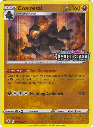 Coalossal - SWSH024 (Prerelease) SWSH024/307 - SWSH Sword & Shield Promo Cards Holofoil - Poke-Collect