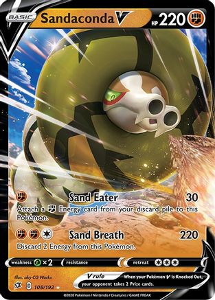 Sandaconda V 108/192 - SWSH02 Rebel Clash Holofoil - Poke-Collect
