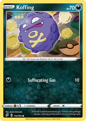 Koffing 112/192 - SWSH02 Rebel Clash Reverse Holofoil - Poke-Collect
