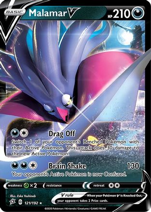 Malamar V 121/192 - SWSH02 Rebel Clash Holofoil - Poke-Collect
