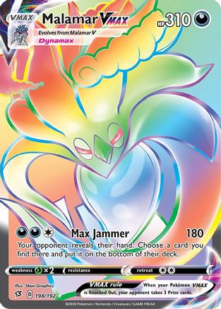 Malamar VMAX (Secret) 198/192 - SWSH02 Rebel Clash Holofoil - Poke-Collect