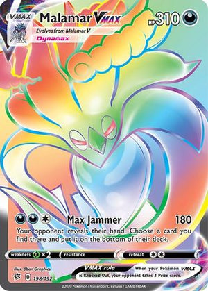 Malamar VMAX (Secret) 198/192 - SWSH02 Rebel Clash Holofoil - Poke-Collect