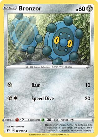 Bronzor 129/192 - SWSH02 Rebel Clash - Poke-Collect