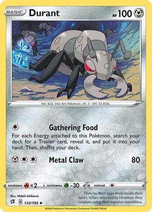 Durant 132/192 - SWSH02 Rebel Clash Reverse Holofoil - Poke-Collect