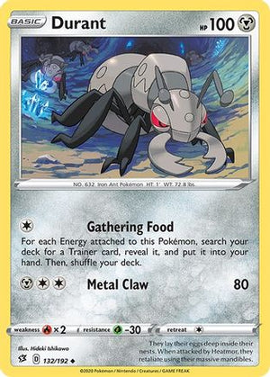 Durant 132/192 - SWSH02 Rebel Clash Reverse Holofoil - Poke-Collect