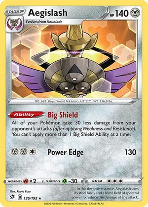 Aegislash 135/192 - SWSH02 Rebel Clash - Poke-Collect