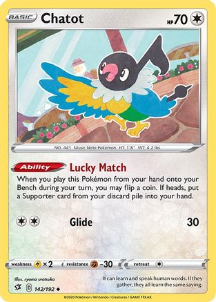 Chatot 142/192 - SWSH02 Rebel Clash - Poke-Collect