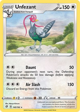 Unfezant 145/192 - Rebel Clash - Poke-Collect