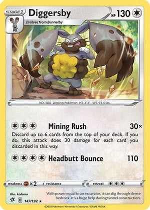 Diggersby 147/192 - SWSH02 Rebel Clash - Poke-Collect