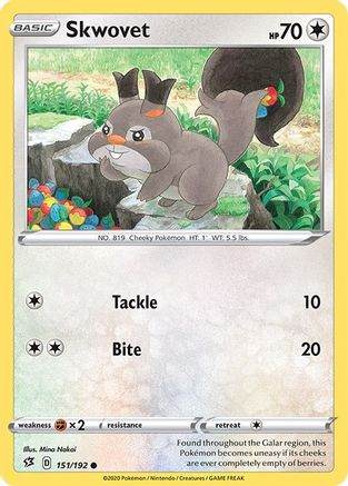 Skwovet 151/192 - Rebel Clash - Poke-Collect