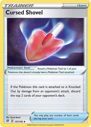 Cursed Shovel 157/192 - SWSH02 Rebel Clash Reverse Holofoil - Poke-Collect