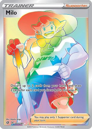 Milo (Secret) 201/192 - SWSH02 Rebel Clash Holofoil - Poke-Collect