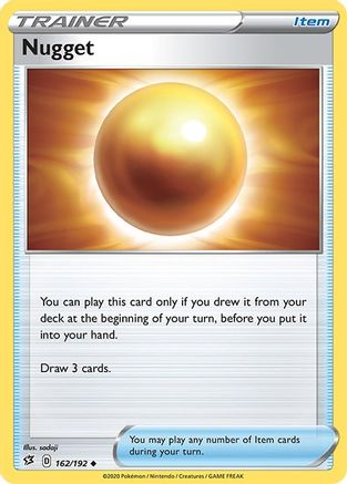 Nugget 162/192 - SWSH02 Rebel Clash Reverse Holofoil - Poke-Collect