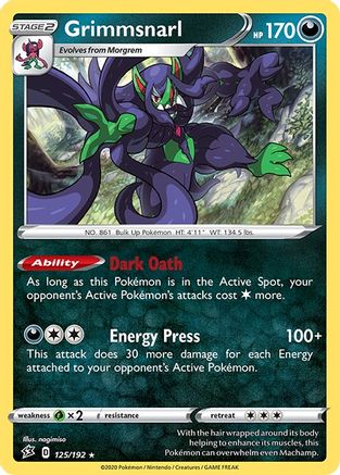 Grimmsnarl - 125/192 125 - Deck Exclusives - Poke-Collect