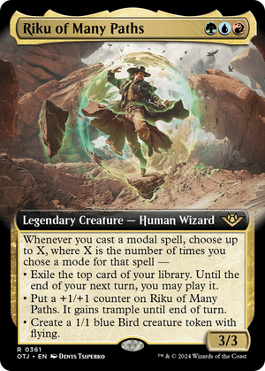 Riku of Many Paths (OTJ-361) - Outlaws of Thunder Junction: (Extended Art) - Poke-Collect