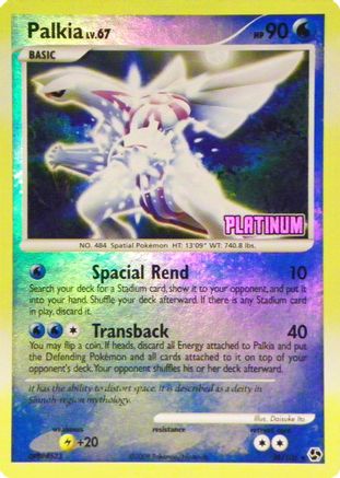 Palkia - 26/106 [Platinum] 26 - Burger King Promos Reverse Holofoil - Poke-Collect