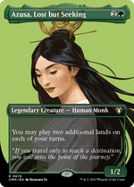 Azusa, Lost but Seeking (CMM-679) - Commander Masters (Borderless) Foil - Poke-Collect
