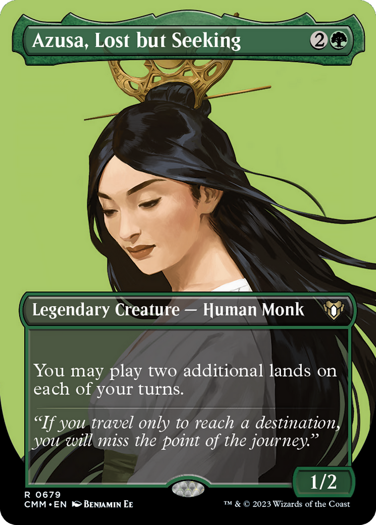 Azusa, Lost but Seeking (CMM-679) - Commander Masters (Borderless) - Poke-Collect