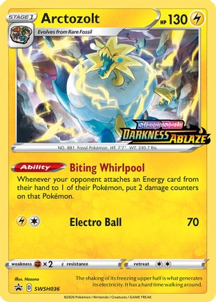Arctozolt - SWSH036 (Prerelease) SWSH036/307 - SWSH Sword & Shield Promo Cards Holofoil - Poke-Collect