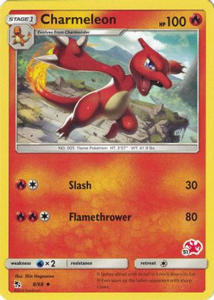 Charmeleon - 8/68 (#51 Charizard Stamped) 8 - Battle Academy - Poke-Collect