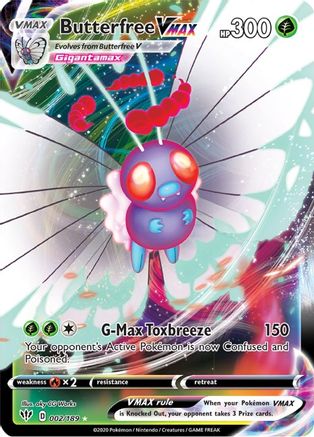 Butterfree VMAX 2/189 - SWSH03 Darkness Ablaze Holofoil - Poke-Collect