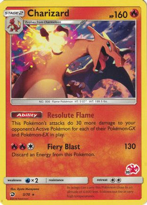 Charizard - 3/70 (#39 Charizard Stamped) 3 - Battle Academy - Poke-Collect