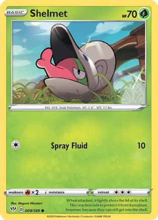 Shelmet 9/189 - SWSH03 Darkness Ablaze - Poke-Collect