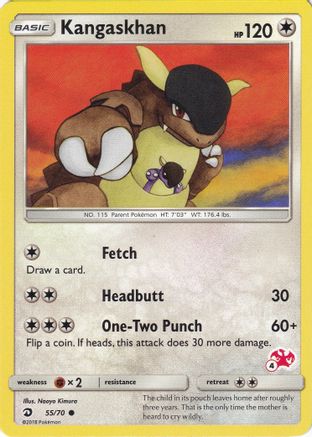 Kangaskhan - 55/70 (#4 Charizard Stamped) 55 - Battle Academy - Poke-Collect
