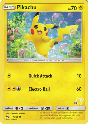Pikachu - 19/68 (#30 Pikachu Stamped) 19 - Battle Academy - Poke-Collect