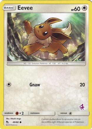 Eevee - 49/68 (Mewtwo Stamped) 49 - Battle Academy - Poke-Collect